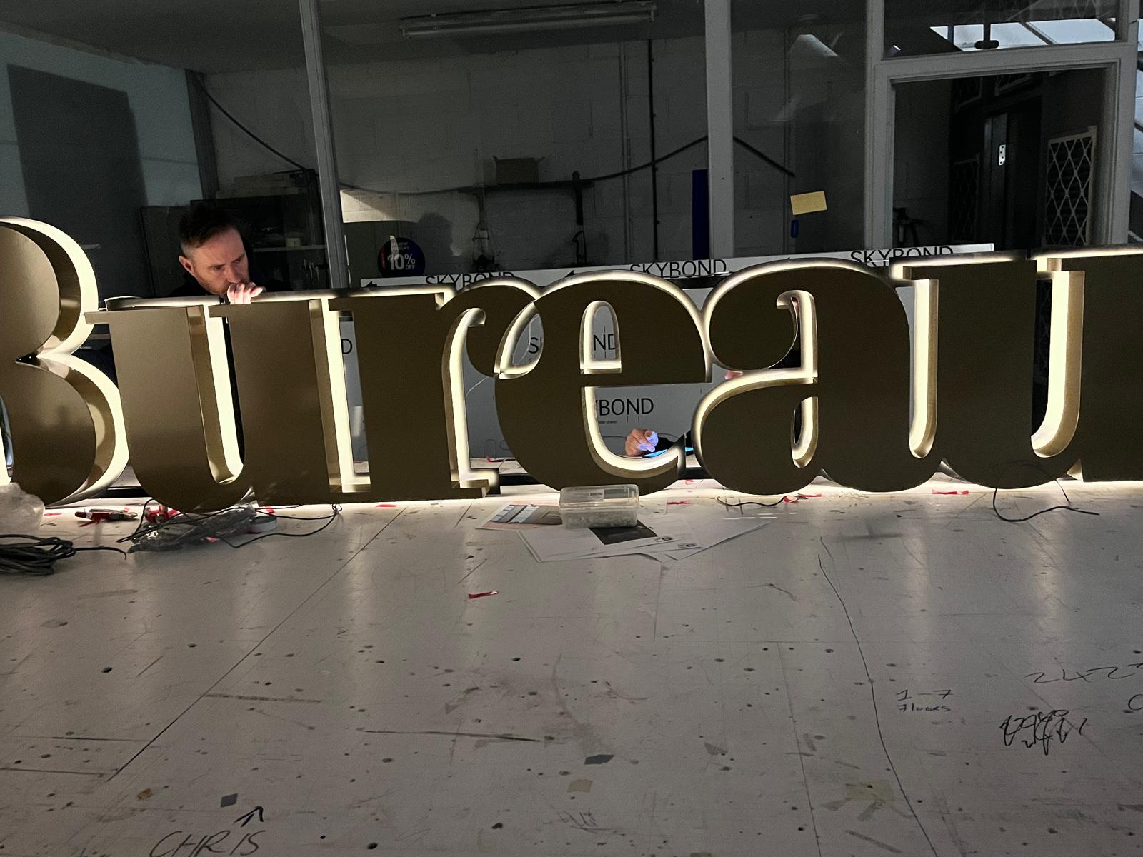 Signage for a Building Renovationin the Capel Building Dublin